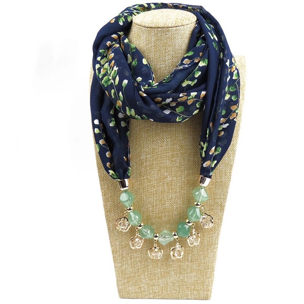 New Boho Beaded Infinity Scarf with beads
